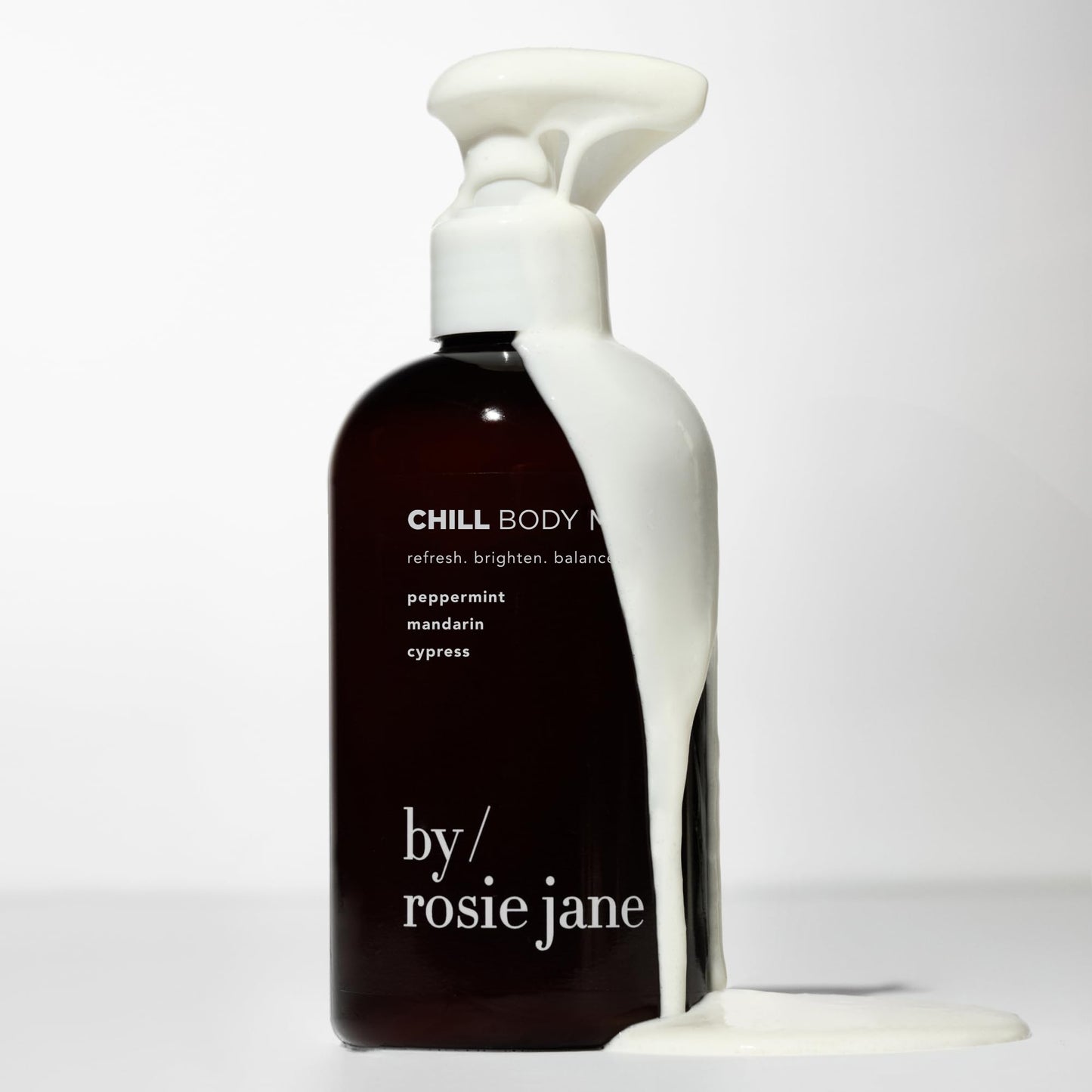 By Rosie Jane Chill Body Milk Skin Care - Milk Toner to Help Tone, Tighten and Hydrate Skin - Body Care Made with Peppermint, Mandarin & Cypress
