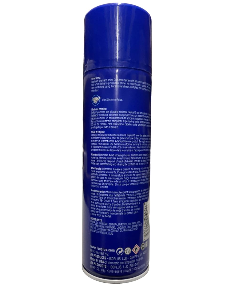 Isoplus Oil Sheen Hair Spray 11 Oz.