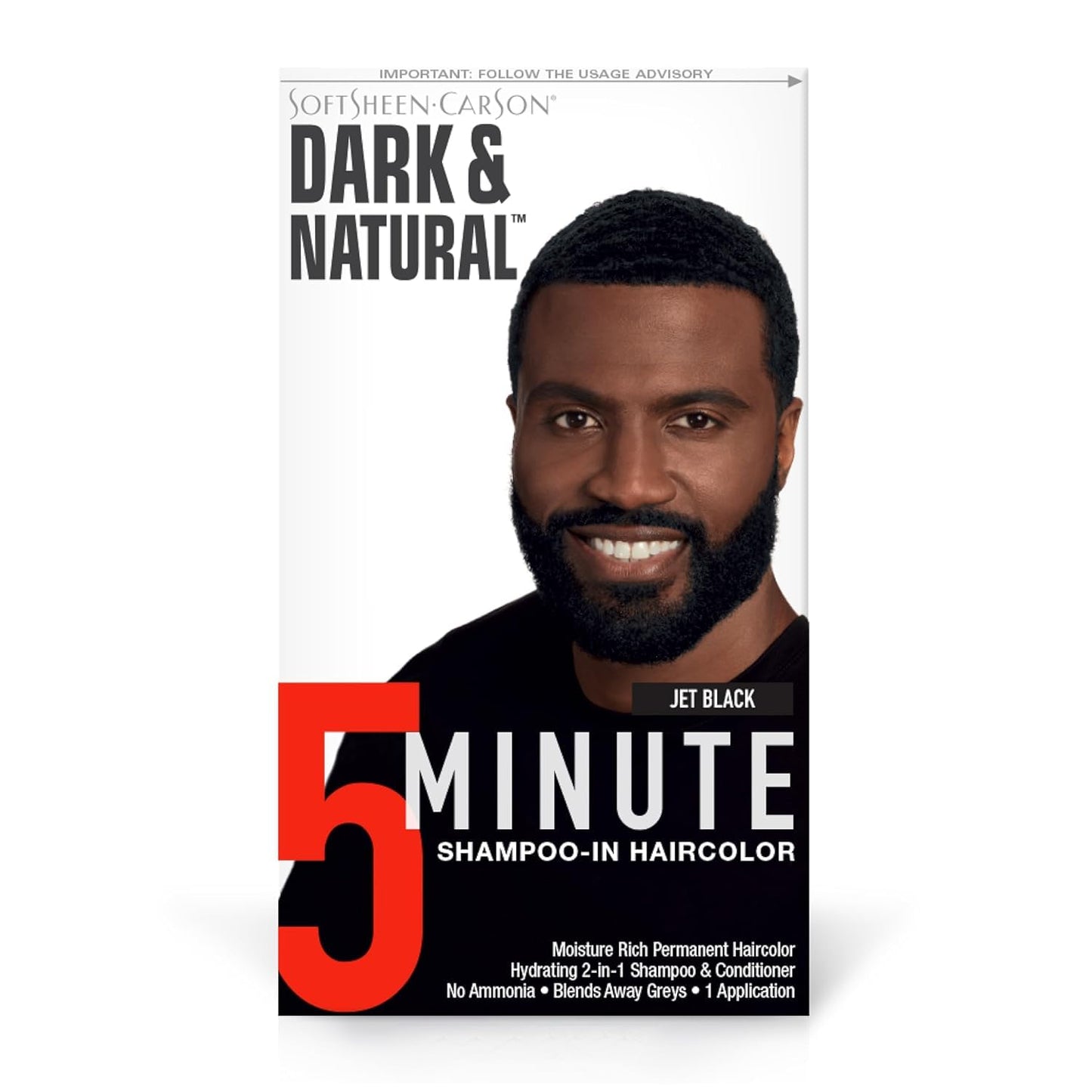 Dark & Natural Color Men Jet Black (3 Pack)