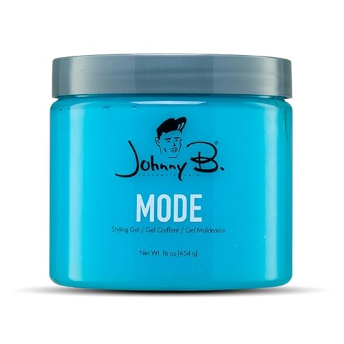 JOHNNY B. Mode Professional Hair Styling Gel, Long Lasting, Alcohol-free, No-flake formula, 16 oz