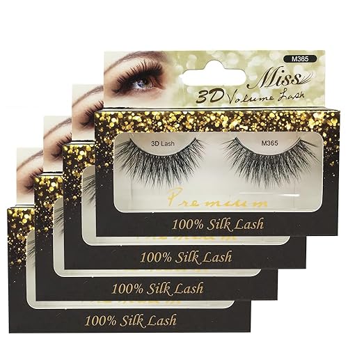 "4 Pairs" Miss Lash 100% Handmade Tapered 3D Volume lash M365