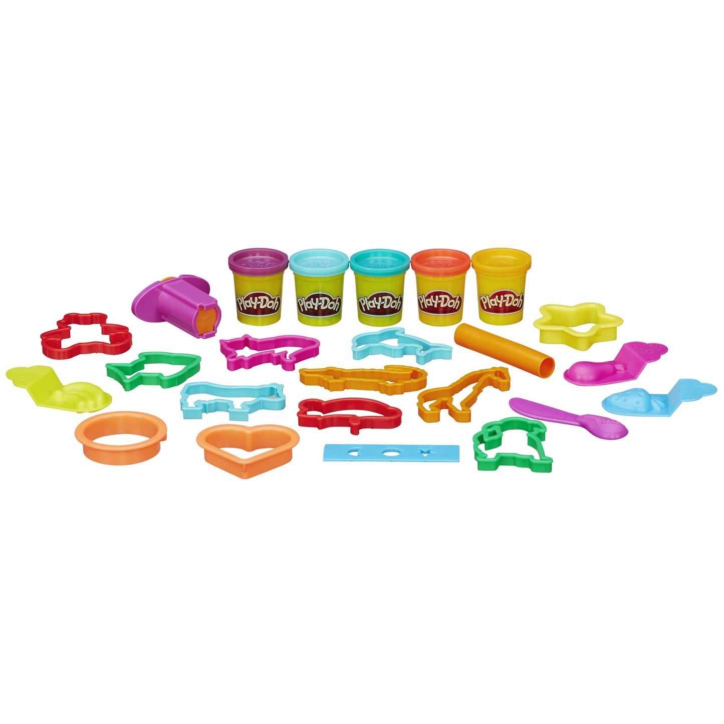 Play-Doh Fun Tub Set with 19 Accessories & Storage Container, Arts & Crafts Preschool Toy, Ages 3+ (Amazon Exclusive)