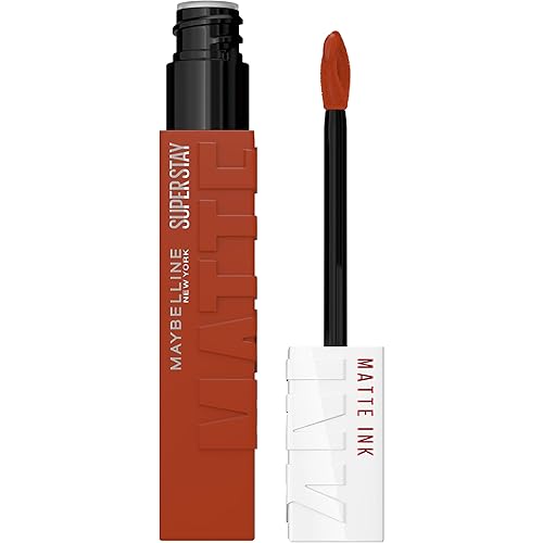 Maybelline Super Stay Matte Ink Liquid Lipstick Makeup, Long Lasting High Impact Color, Up to 16H Wear, Globetrotter, Brown Beige, 1 Count, Packaging