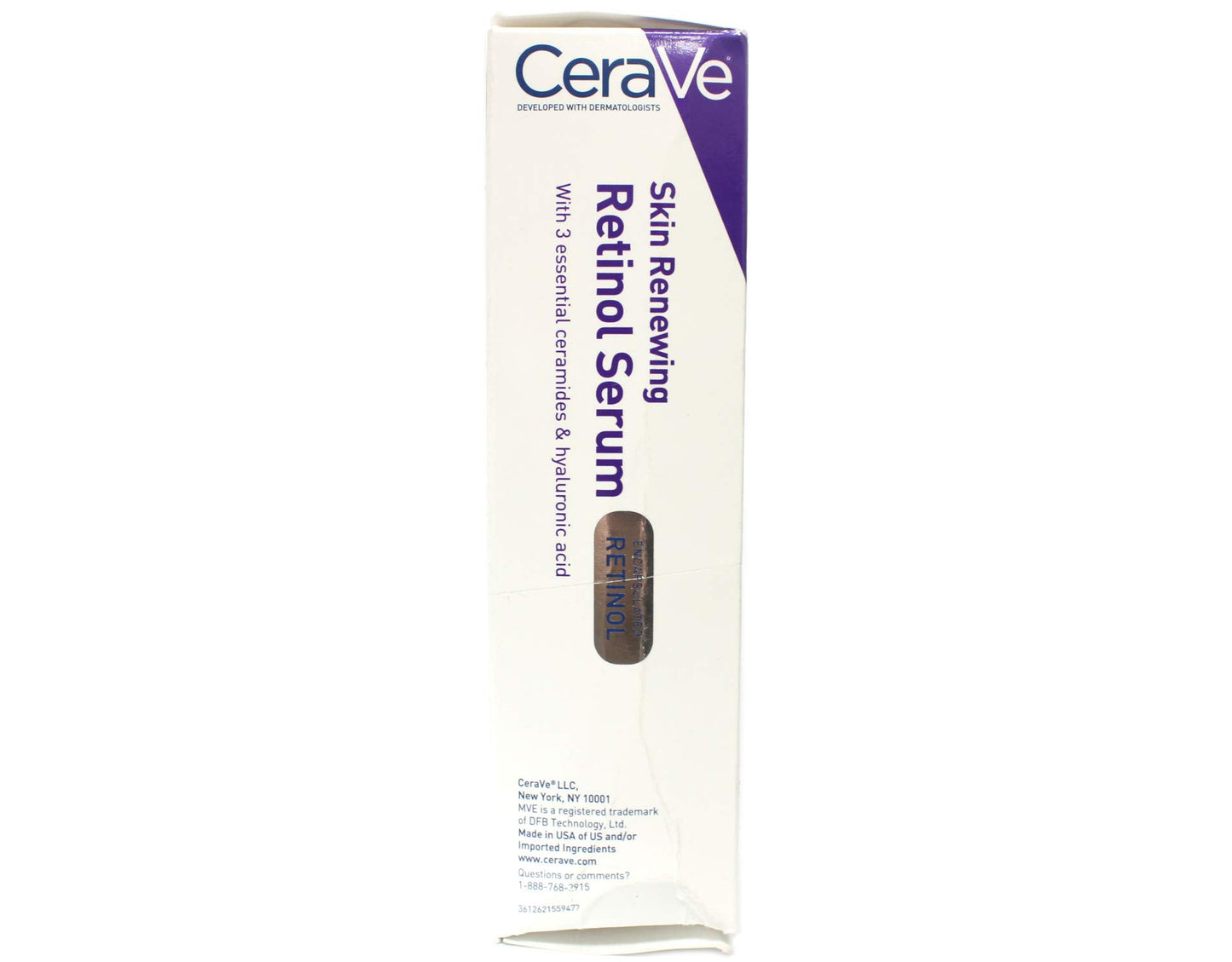CeraVe Anti Aging Retinol Serum | Cream Serum for Smoothing Fine Lines and Skin Brightening | With Retinol, Hyaluronic Acid, Niacinamide,