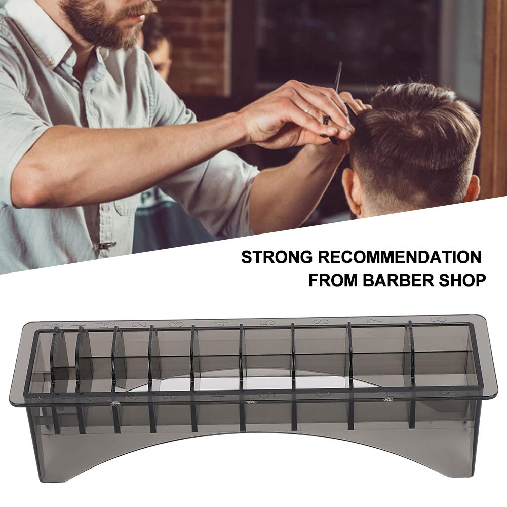 Hair Clipper Comb Storage Case - 10 Grid Comb Holder, Plastic Organizer for Electric Hair Clippers, for Barbershop - Keep Your Combs Organized Beauty and Personal Care Brrnoo
