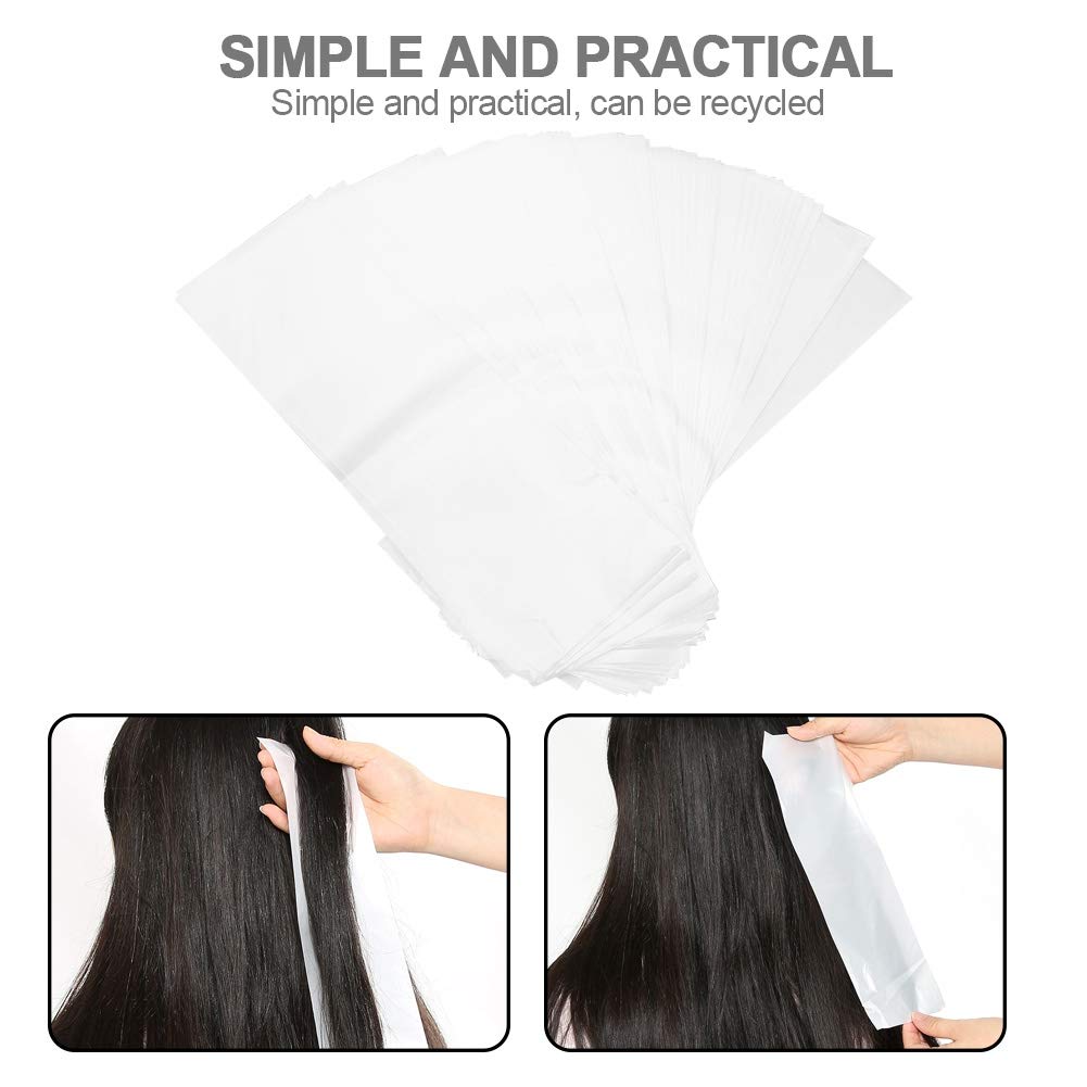 Rotekt 100pcs/pack Professional Salon Hair Dye Paper, Recycleable Dyeing Color Highlight Paper Hair Wraps Hair Tint Paper for Barber Hair Stylists
