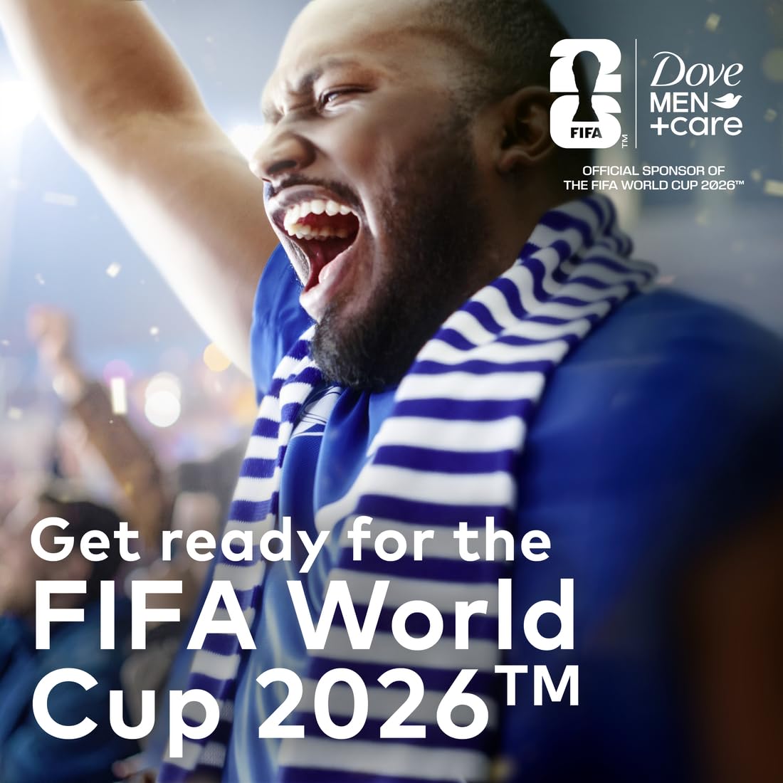 DOVE MEN + CARE Striker Swag Antiperspirant Stick - FIFA World Cup 2026 Edition, 72H Odor?Neutralizing Protection, Skin?Caring Formula - 2.6 oz Beauty and Personal Care DOVE MEN + CARE