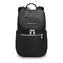Briggs & Riley U-Zip Backpack - Daypack for Work, Personal Item Travel Bag, Carry On Size, Lightweight & Durable, Padded Straps, Fits up to 13" Laptop - Rhapsody Collection, Black