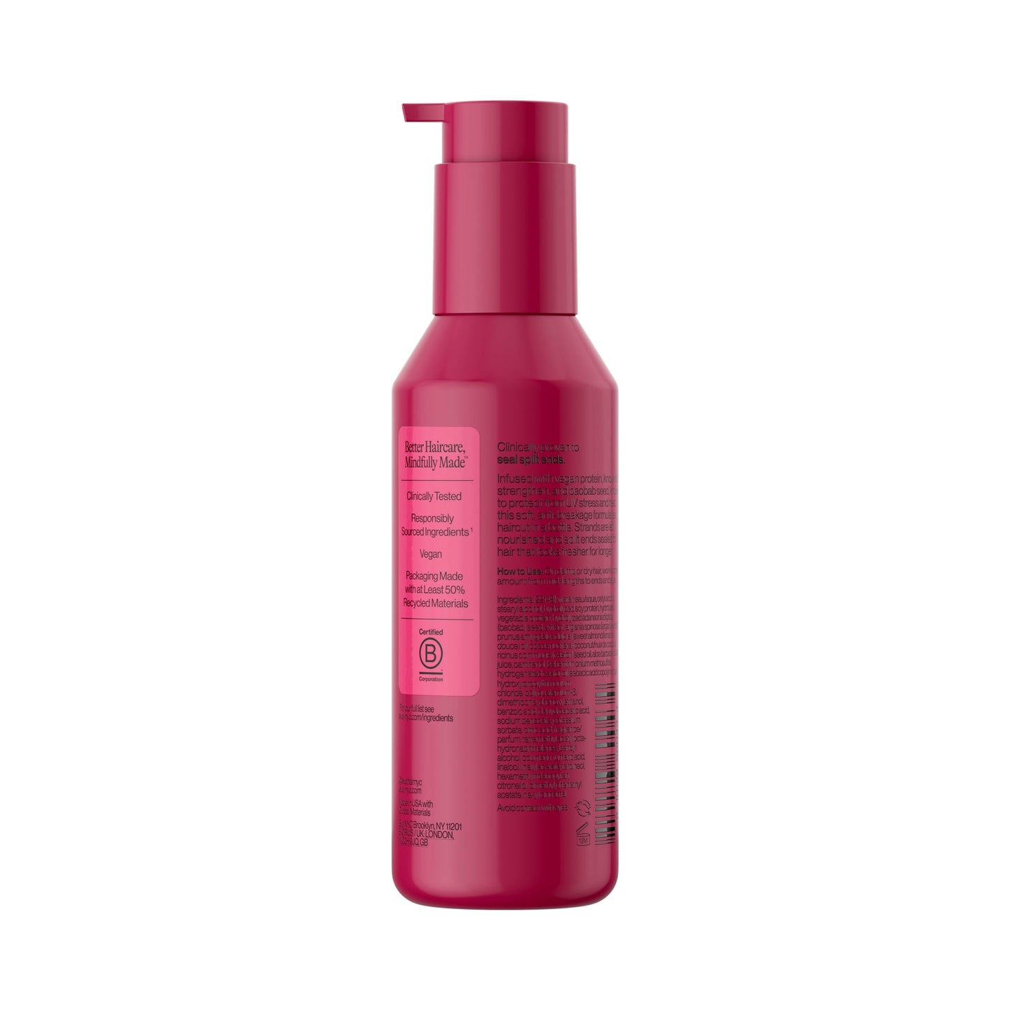 Eva NYC Split Ends Treatment for Dry Damaged Hair - Reduce Breakage + Seal Split Ends with Vegan Protein + Baobab Seed - Serum for Softer Stronger