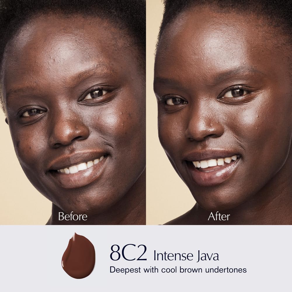 Estée Lauder Futurist Hydra Rescue Moisturizing Foundation Makeup SPF 45 for a 12-Hour Glow, 1.2 Fl Oz, 8C2 Intense Java