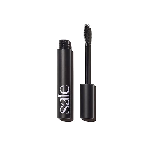 Saie Mascara 101 - Lash Lengthening Mascara for Thick, Bold, Lifted Lashes - Buildable Eye Makeup Formulated to Strengthen and Condition with Rich