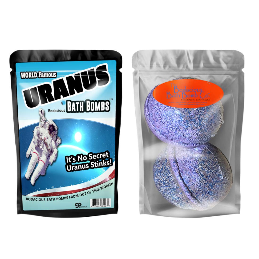 Uranus Bath Bombs XL Fizzers Funny Space Gags for Teen Boys Weird Gags for Men Uranus Jokes Stocking Stuffers for Friends Fun White Elephant Ideas…
