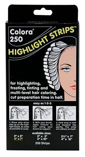 Colora 250 Highlight Strips 4Inch X 7Inch (Pack of 6)