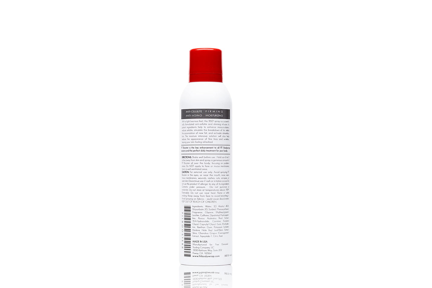 FIT Booster Spray- 8oz Tighten and Tone Skin, Reduce Cellulite, Use in Infrared Immersion Sessions, Workout, Sauna Sessions.