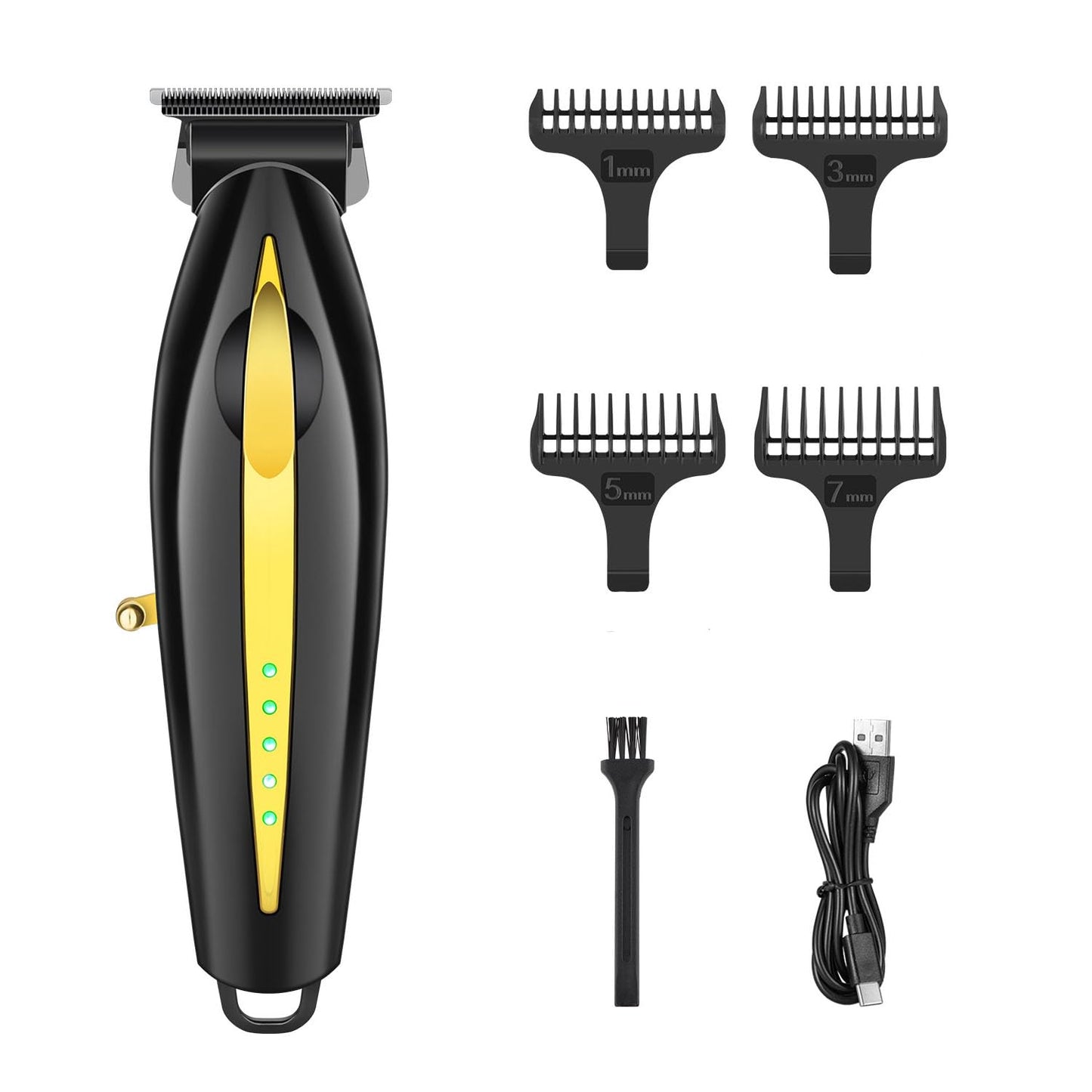 QDKVTNDJZ Hair Clippers for Men - Cordless 2 in 1 Versatile Beard Trimmer with Powerful Moyor and 4 Guide Combs,Professional Haircutting Kits for Home Beauty and Personal Care QDKVTNDJZ