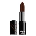 NYX PROFESSIONAL MAKEUP Shout Loud Satin Lipstick, Infused With Shea Butter - Grind (Cool Chocolate)