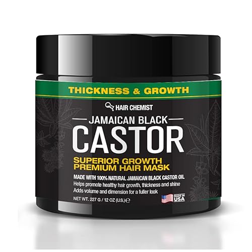 Chemist Superior Growth Jamaican Black Castor Hair Mask 12 oz. - Masque for Dry Damaged Hair, Deep Repairing Mask for Hair Growth