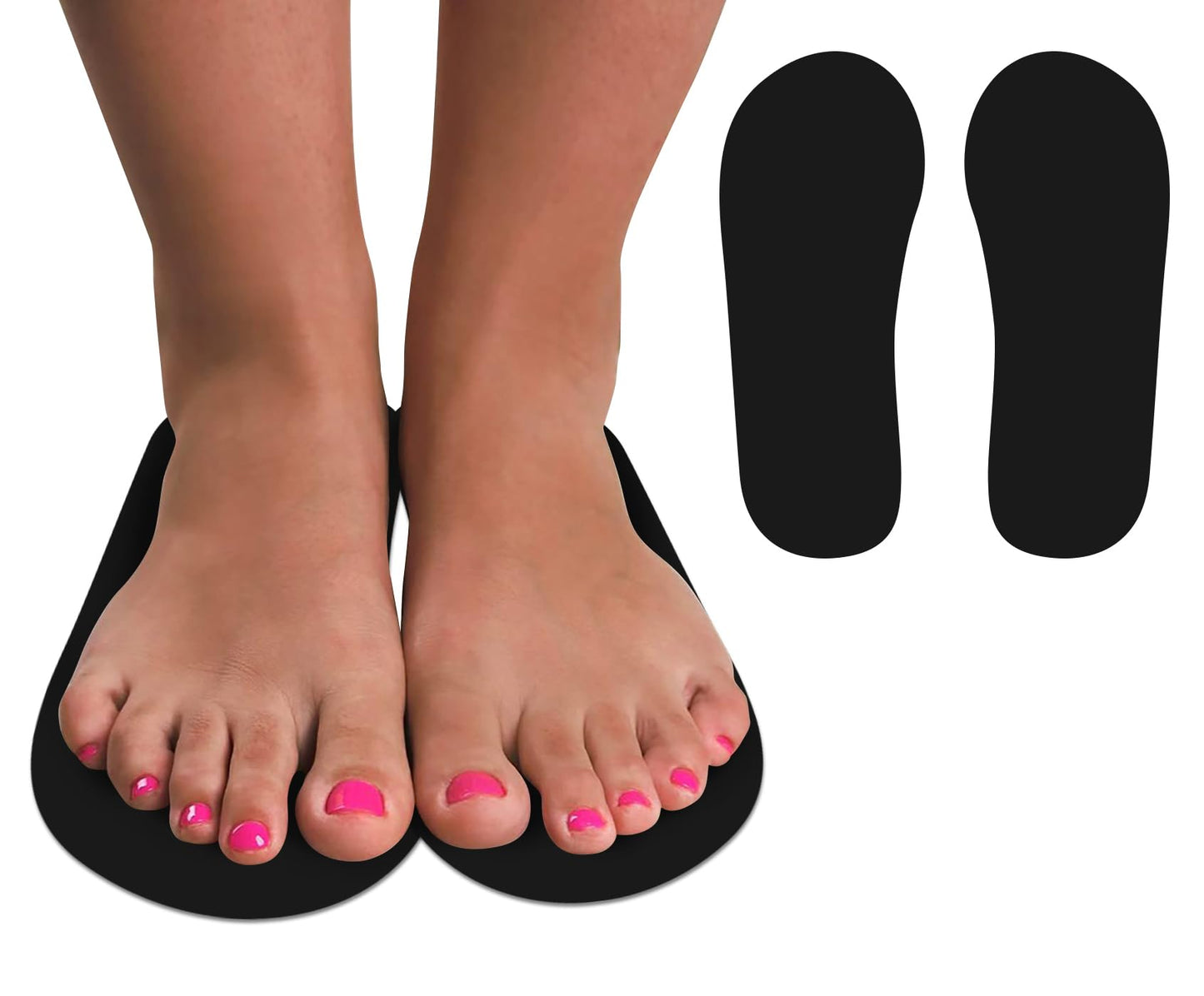 Kobbtan 60 Pairs Spray Tan Feet Pads - Disposable Foam Feet Protectors for Spray Tanning - Non-Slip, Hygienic & Comfortable Feet for Spray Tanning