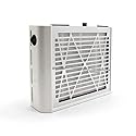 AONOLOVO Nail Dust Collector, Powerful Nail Vacuum Dust Collector Nail Tech Extractor Fan Manicure Tool for Acrylic Nails Removal, White