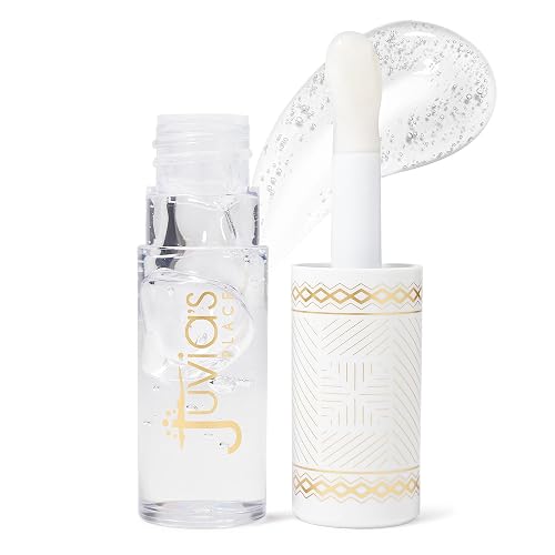 Juvia's Place Magic Lip Oil - White Peach - Smooth, Hydrating w/Vitamin E for Soft, Glossy, Juicy Lips - Infused with Fruit Extracts - Tinted,