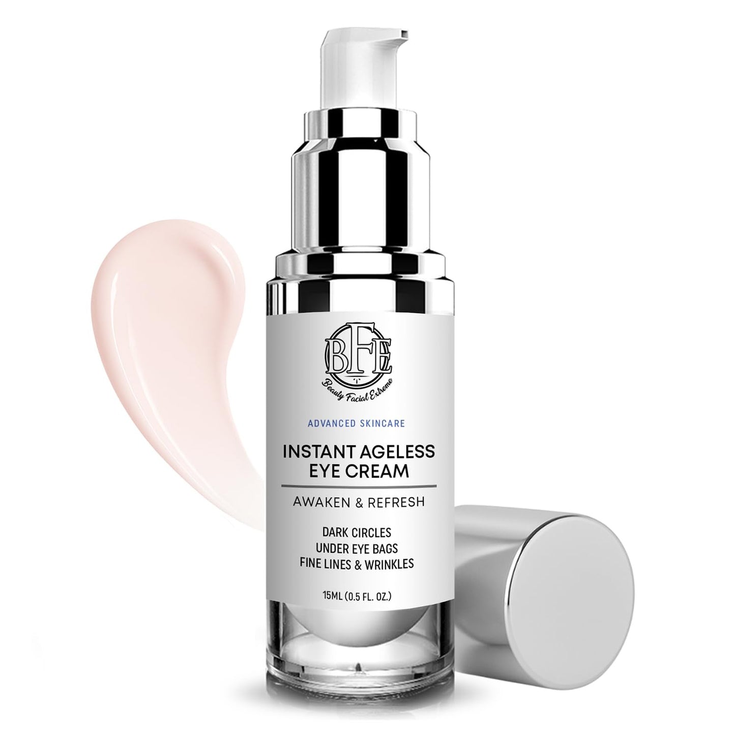 Instant Eye Tightener Cream - Reduces Under Eye Puffiness, Bags, Dark Circles. Lift Technology to Tighten & Firm Sagging Skin Around Eyes. Smooths