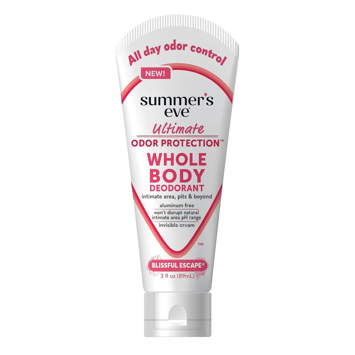 Summer's Eve Whole Body Deodorant Cream, Blissful Escape, 3 fl oz + Summer's Eve Blissful Escape Daily Refreshing All Over Feminine Body Wash, Removes Beauty and Personal Care Summer's Eve Default Title