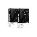 IGK Permanent Hair Color Kit | 1NA Volcanic - Purest Black | 100% Gray Color Coverage + Strengthen + Shine | Ammonia Free