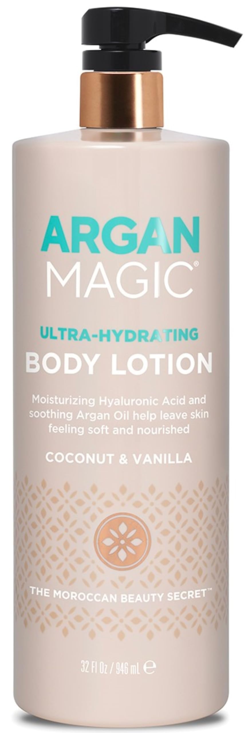 Argan Magic Ultra-Hydrating Coconut & Vanilla Body Lotion with Hyaluronic Acid for Dry Skin - Nourishes Skin, Restores Moisture, Smooths & Softens |