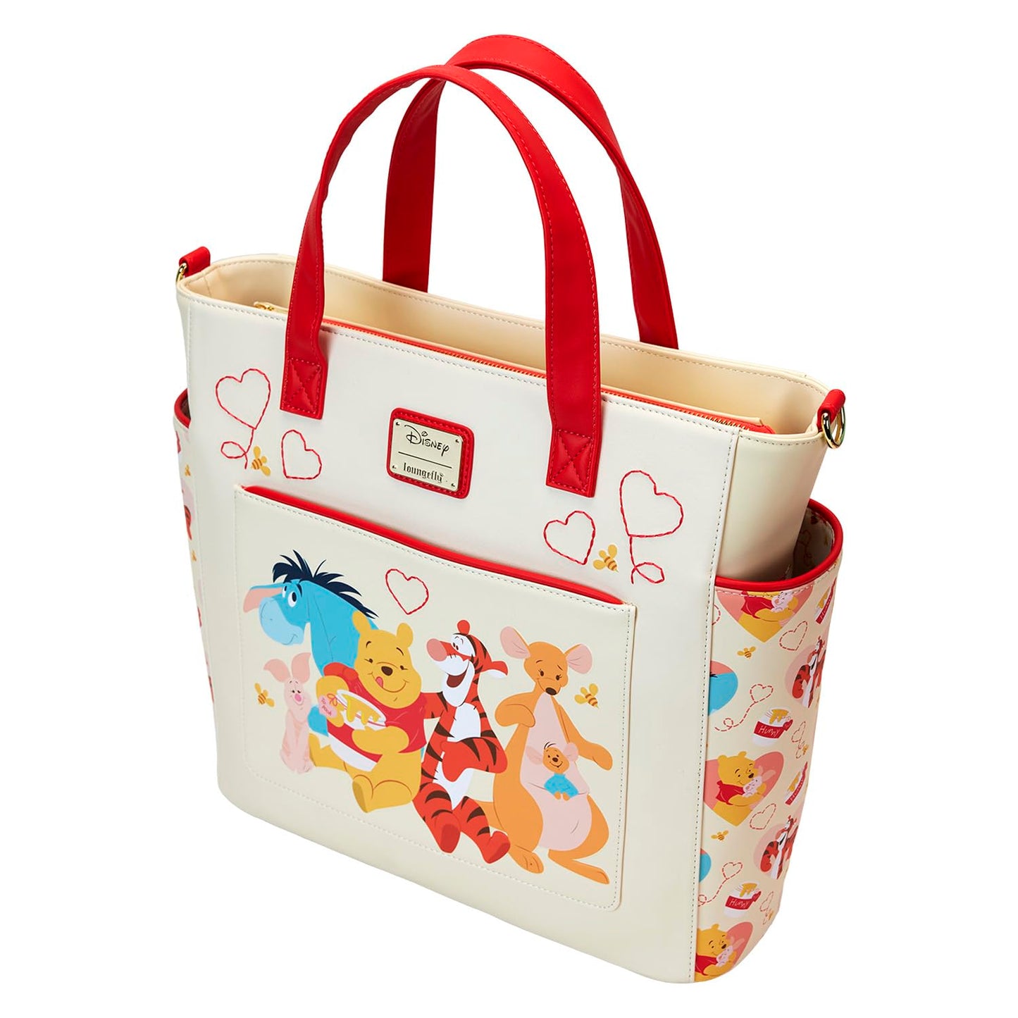 Loungefly Disney Winnie The Pooh Love Convertible Backpack and Tote Bag