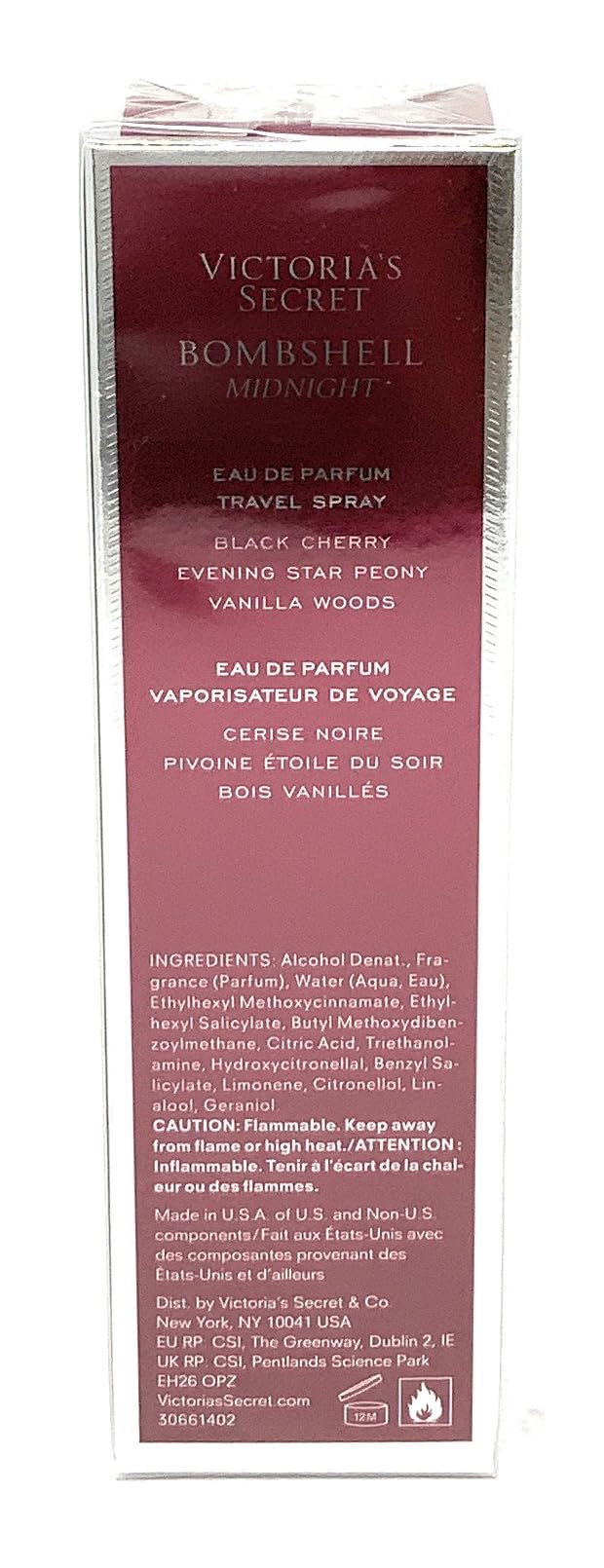 Victoria's Secret Bombshell Midnight Eau De Perfume Travel Spray .23 fl oz