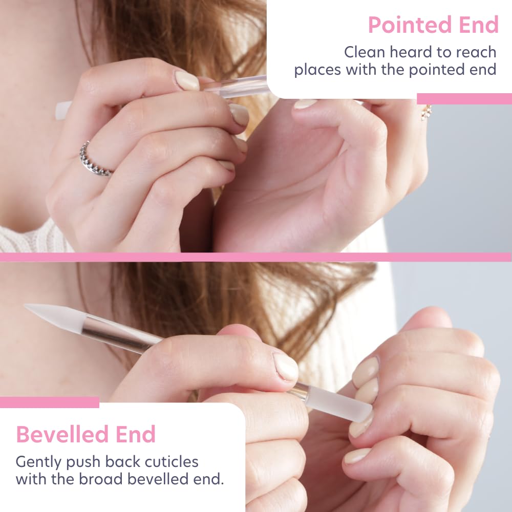 BONA FIDE BEAUTY Glass Cuticle Pusher - Dual Ended Manicure Stick - Premium Czech Tools Beauty and Personal Care BONA FIDE BEAUTY