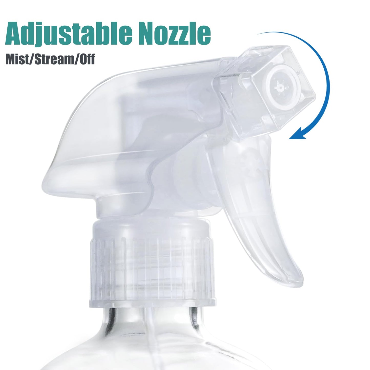 Glass Spray Bottles with Silicone Sleeve Protection, 16 oz 2 Pack, Empty Refillable Containers, Reusable Spray Bottles with Adjustable Nozzle Beauty and Personal Care FANSTINOW