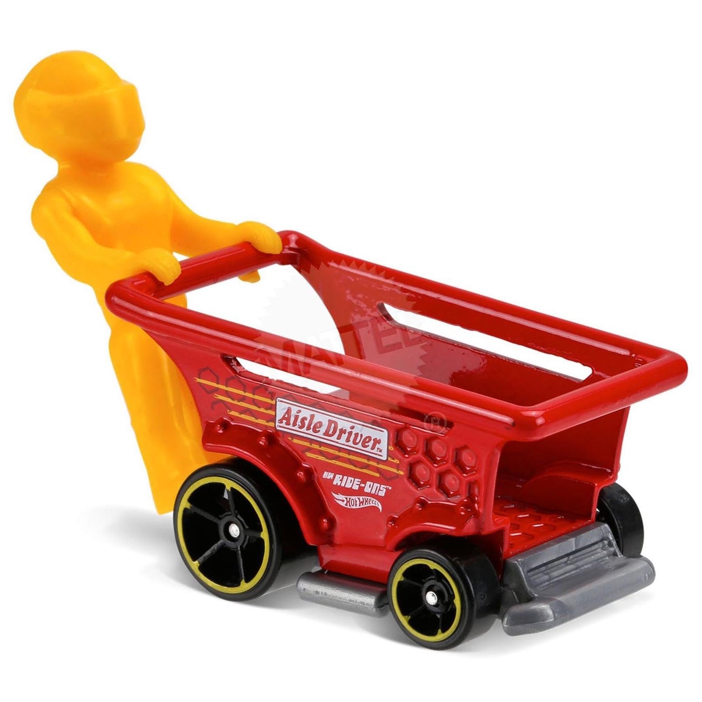 Hot Wheels 2017 HW Ride-Ons Aisle Driver (Shopping Cart Car) 139/365, Red