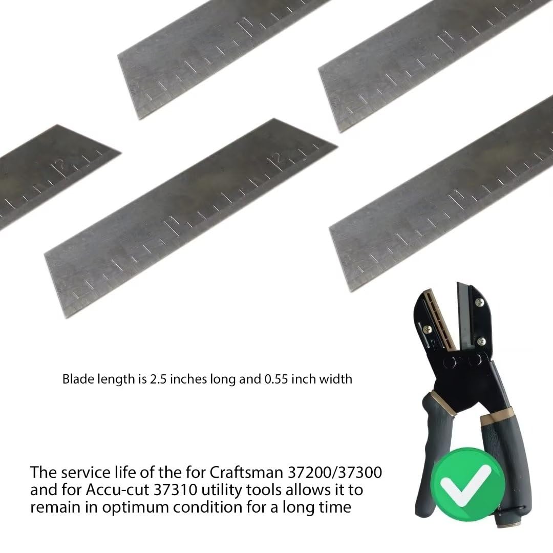 2023 Upgraded 2.5" Replace Blade (10) Replacement for both Accu-cut 37310 and Handi-Cut 37300, 37200 Beauty and Personal Care USonline911