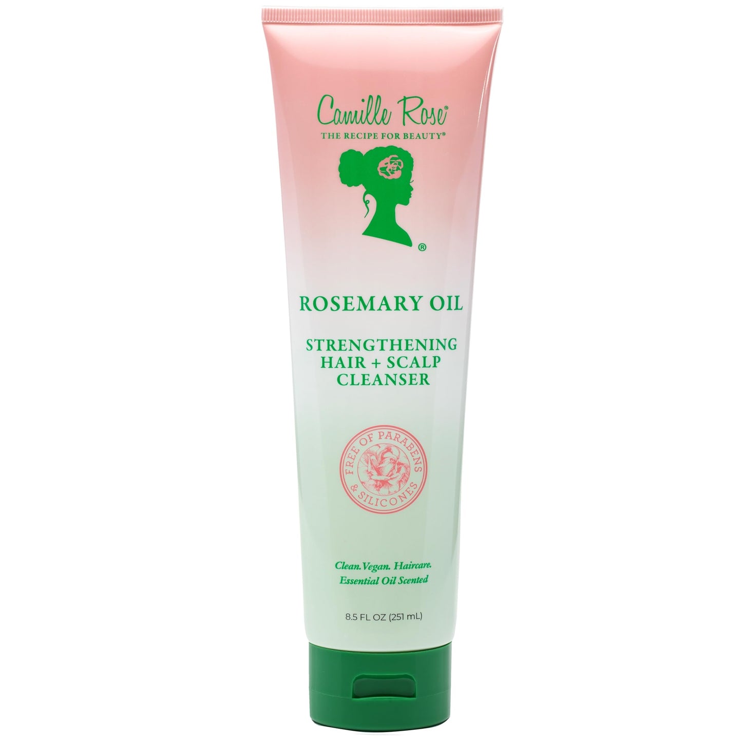 Camille Rose Rosemary Oil Hair and Scalp Cleanser with Castor, Peppermint & Rosemary Oils to Encourage Hair Growth & Remove Build Up, 8.5 fl oz