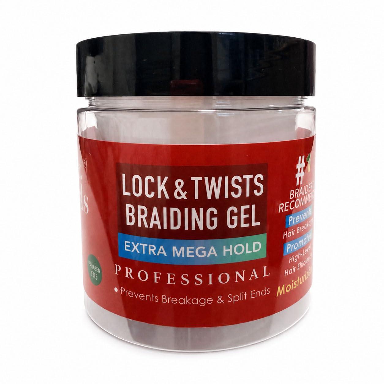 Dr Girls Super Grow Loc & Twists Braiding Conditioning Gel with Biotin & Castor Oil - Extra Mega Hold, 17.6 oz (Batana Oil)