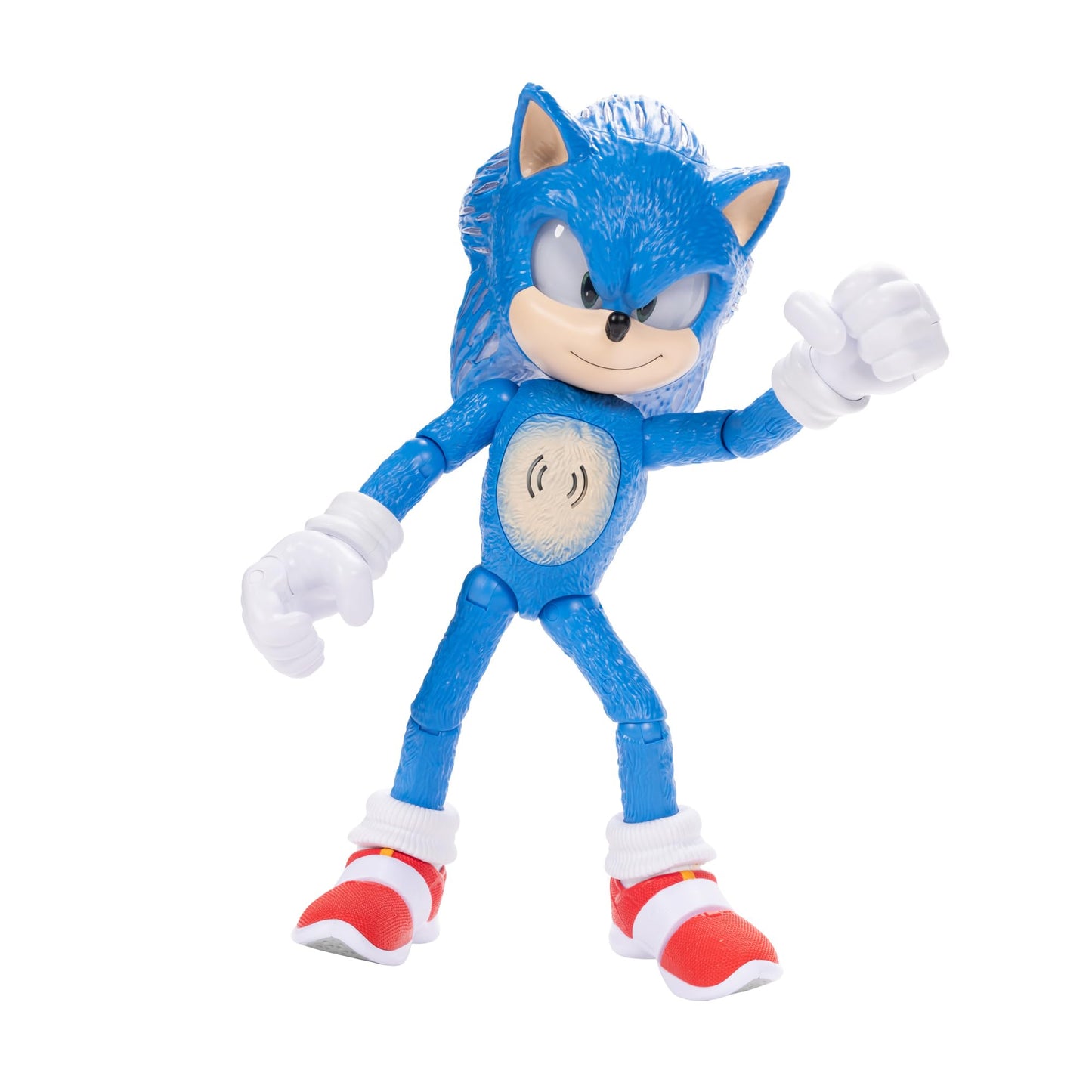 Sonic The Hedgehog 3 Ultimate Talking Sonic 12-Inch Figure, Features 30+ Iconic and Humorous Phrases and Sounds from The Movies, Light-Up Eyes