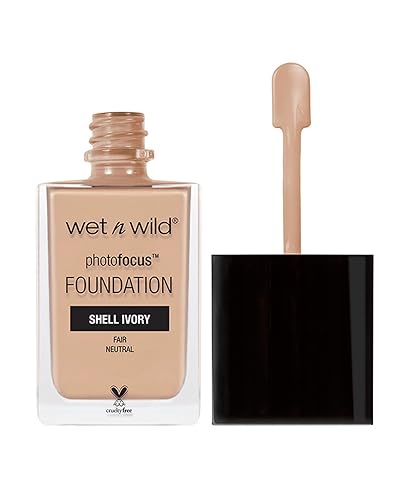 wet n wild Photo Focus Foundation, Shell Ivory, 1 Fluid Ounce