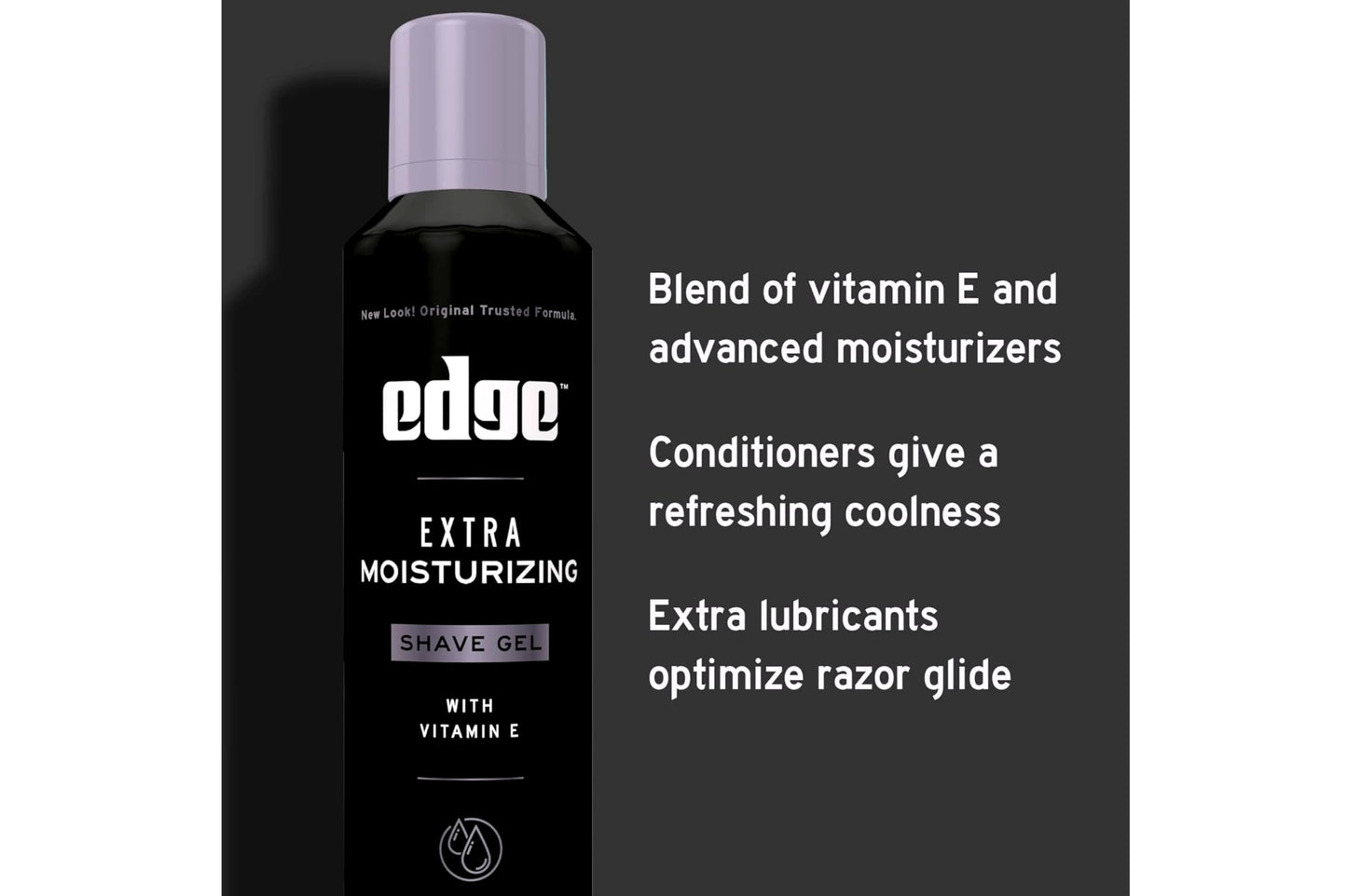 Edge Extra Moisturizing Shave Gel with Vitamin E, Moisturizes, Protects and Soothes To Help Reduce Skin Irritation, 7 oz Beauty and Personal Care Edge