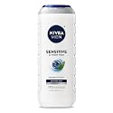 NIVEA MEN Sensitive Body Wash with Bamboo Extract, Moisturizing Body Wash for Sensitive Skin, Soap Free Shower Gel for Men with No Drying Alcohol