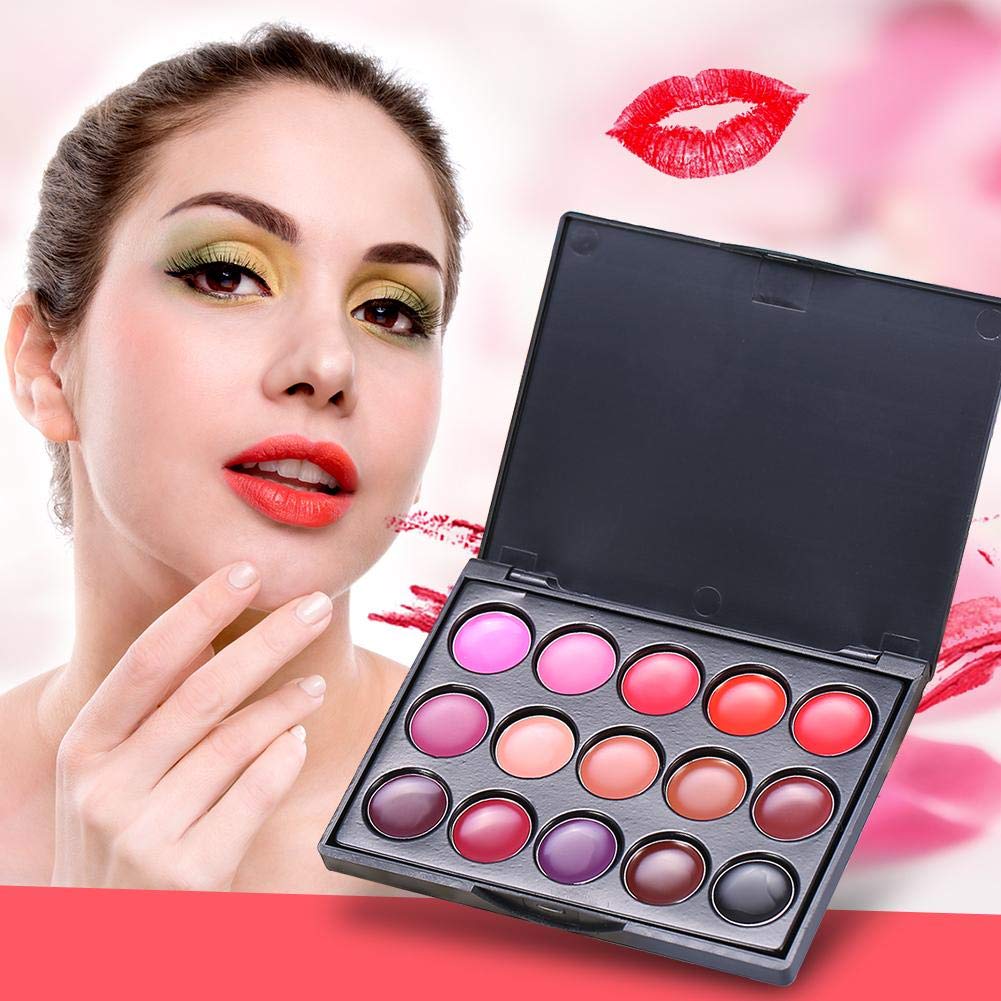 15 Colors Lip Gloss Palette, Makeup Set Makeup Kit Camouflage Lipstick Case Lip Gloss, Ideal For Both Professional For Lipstick And Personal Use