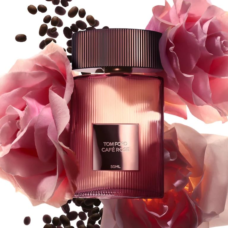Tom Ford Cafe Rose Eau De Perfum set 1.7 fl oz/ 50 ml with Travel Spray 0.34 fl oz/ 10 ml