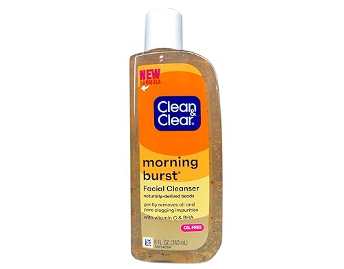 Clean & Clear Morning Burst Facial Cleanser with Bursting Beads, 8 Ounce