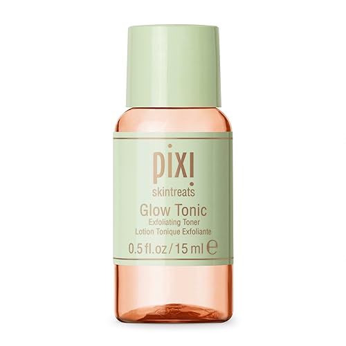 Pixi Glow Tonic Balancing Face Toner Glycolic Acid for Radiant Skin Daily Brightening Toner Sample Size, 15ml/0.5fl.oz