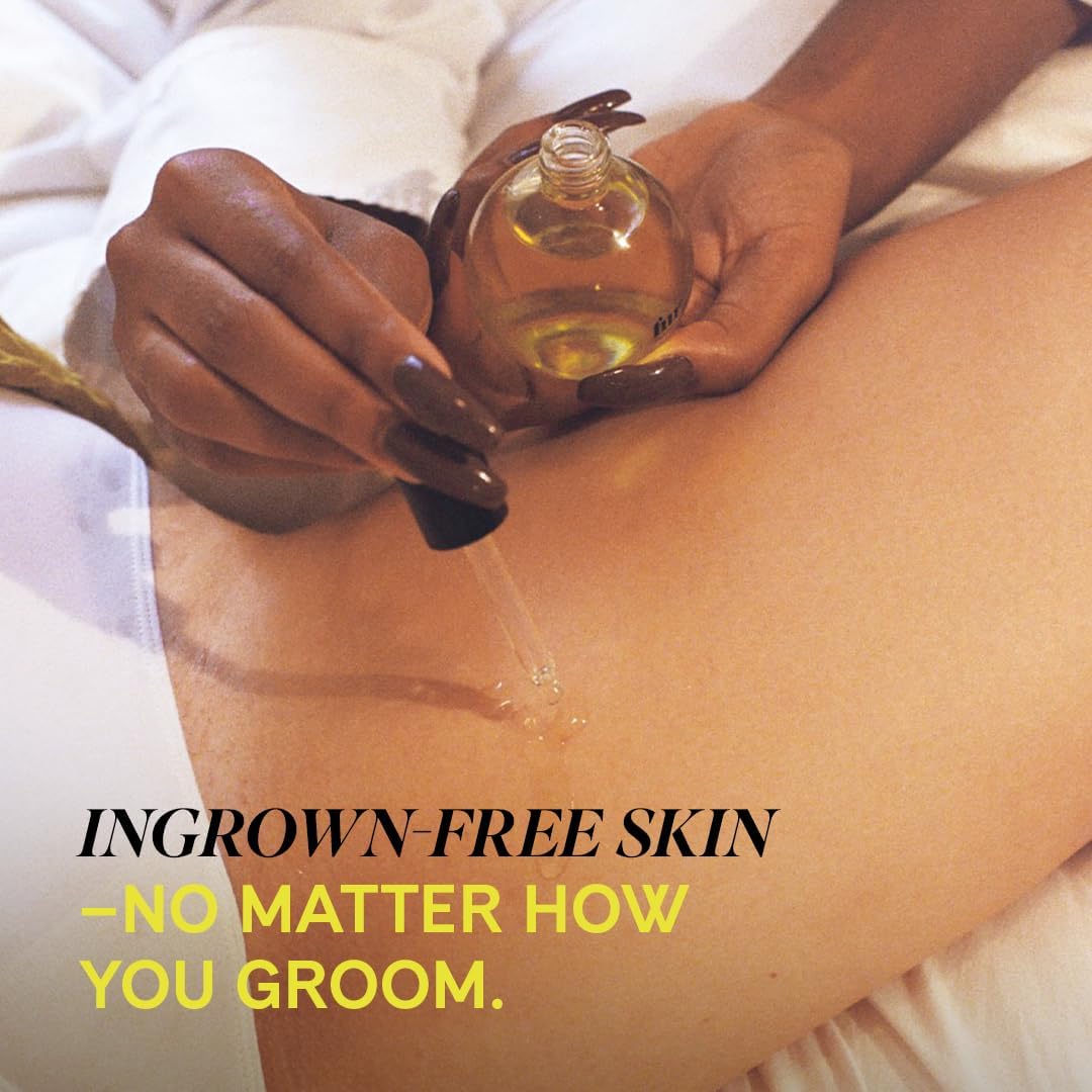 Fur Oil Ingrown Hair Treatment - Jojoba and Grape Seed to Moisturize and Soften Dry Skin, Clary Sage and Tea Tree to Effectively Prevent and Treat