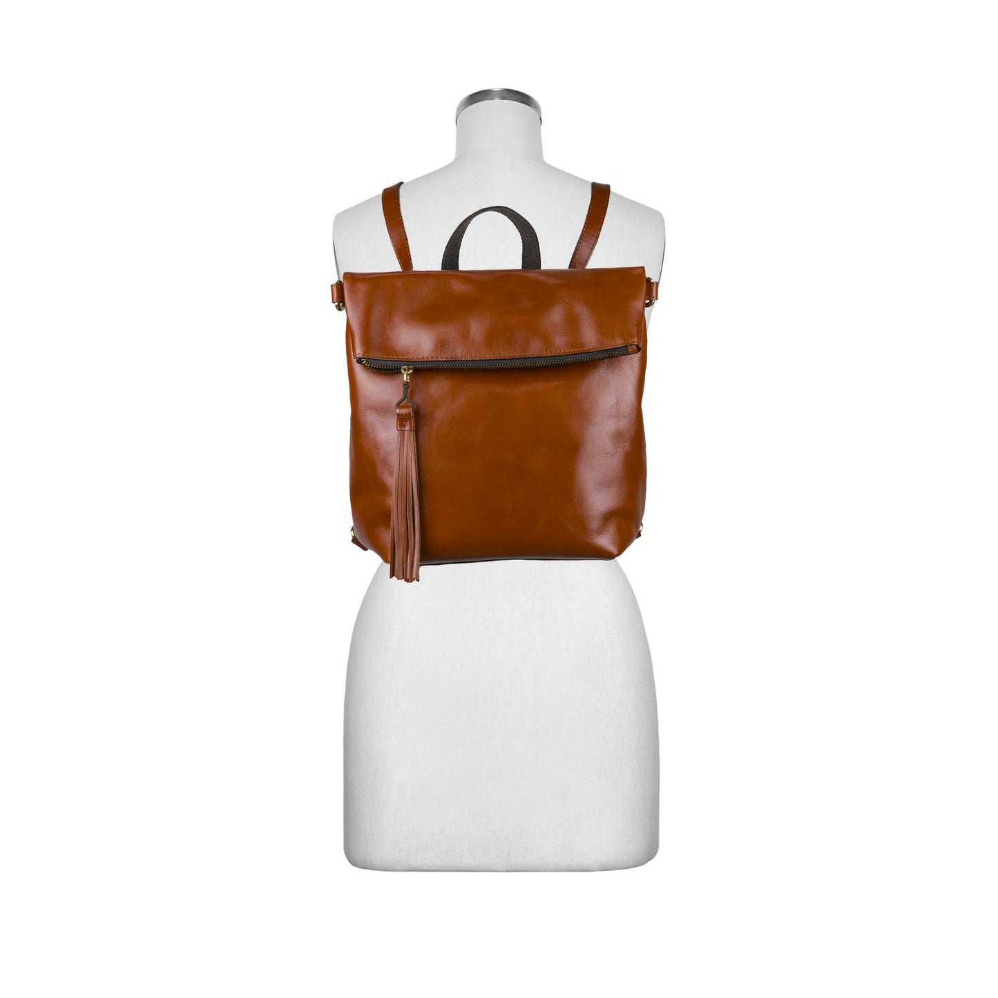 Patricia Nash Luzille 100% Full Grain Leather Backpack for Women - Convertible Backpack Tote - Genuine Leather BackPack Purse/Crossbody, Tan O/S