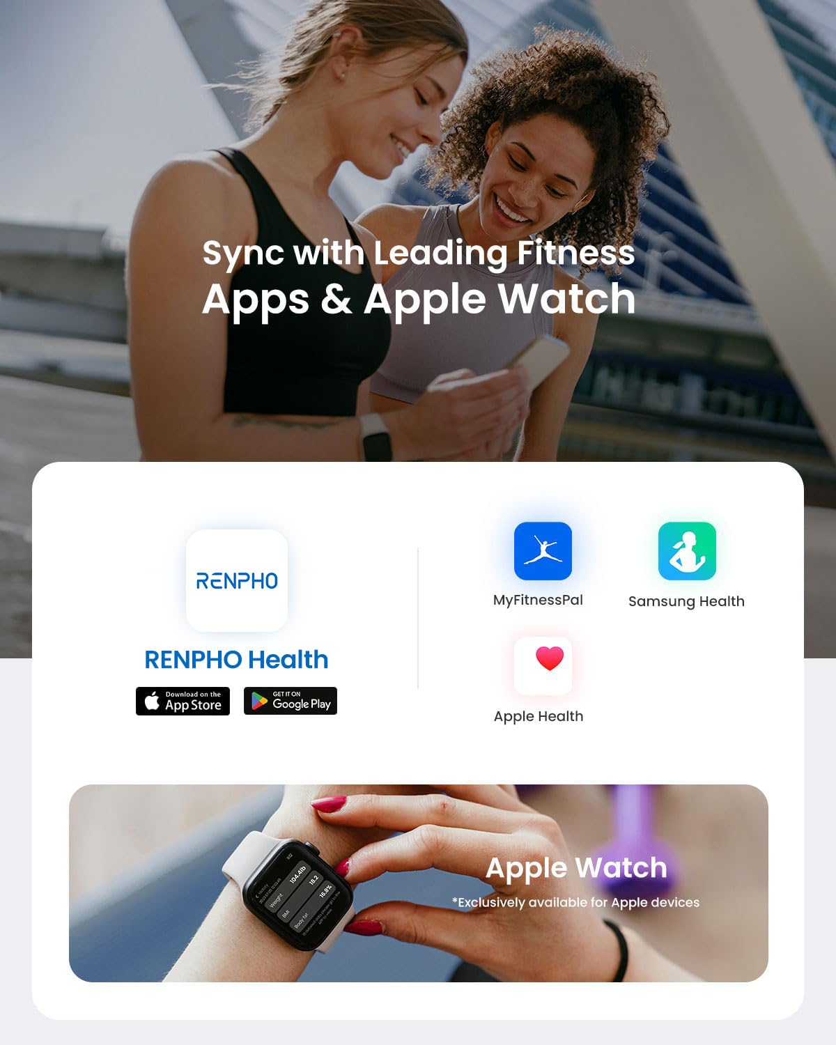 RENPHO Smart Scale for Body Weight, FSA&HSA Eligible, Digital Bathroom Scale BMI Weighing Bluetooth Body Fat Scale, Body Composition Monitor Health…