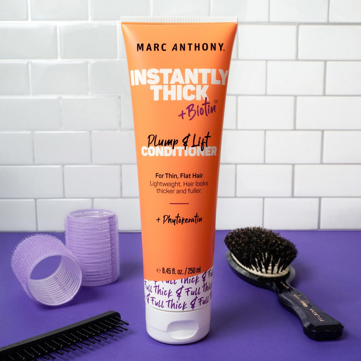 Marc Anthony Instantly Thick Biotin Conditioner, 8.45 oz - Volumizing & Moisturizing Hair Product for Thin, Flat or Dry Hair - Paraben-free