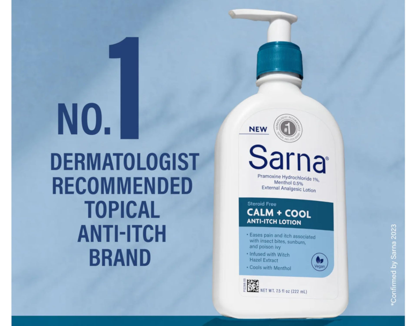 Sarna Calm + Cool Anti-Itch Lotion 7.5 Fl. Oz. (Pack of 5)