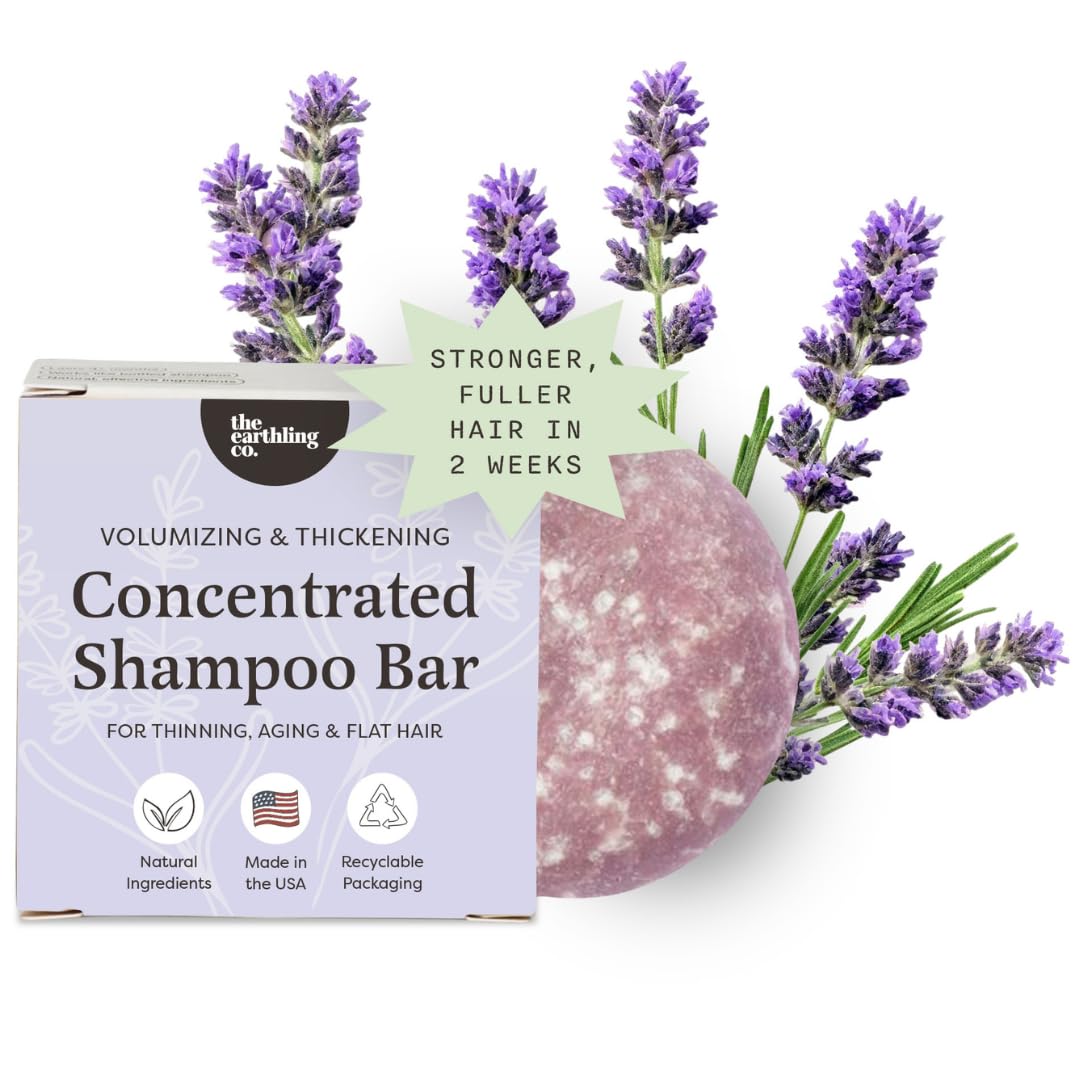 The Earthling Co. Volumizing Shampoo Bar For Hair Thickening, Fullness, Strength, and Hair Growth - Sulfate, Silicone, Paraben Free for Thinning Beauty and Personal Care The Earthling Co. Default Title